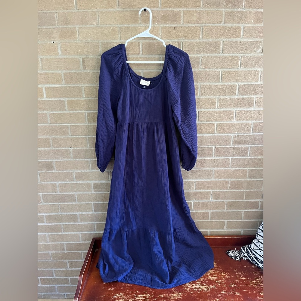 Universal Thread Deep Blue Long Sleeve Dress - image 2